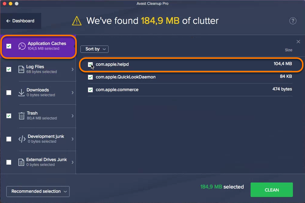 Free avast cleanup for mac